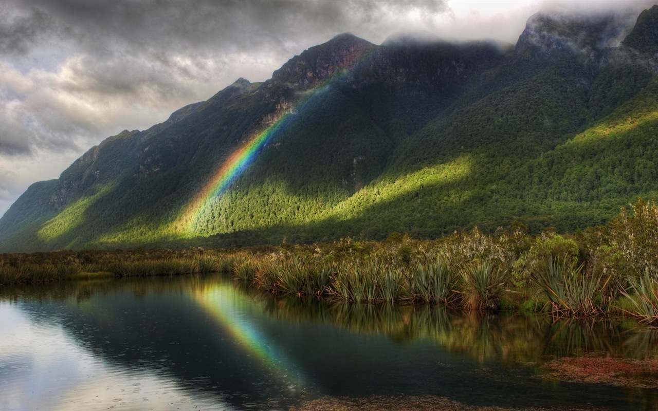 Schöner Regenbogen Landschaft HD Wallpaper #8 - 1280x800