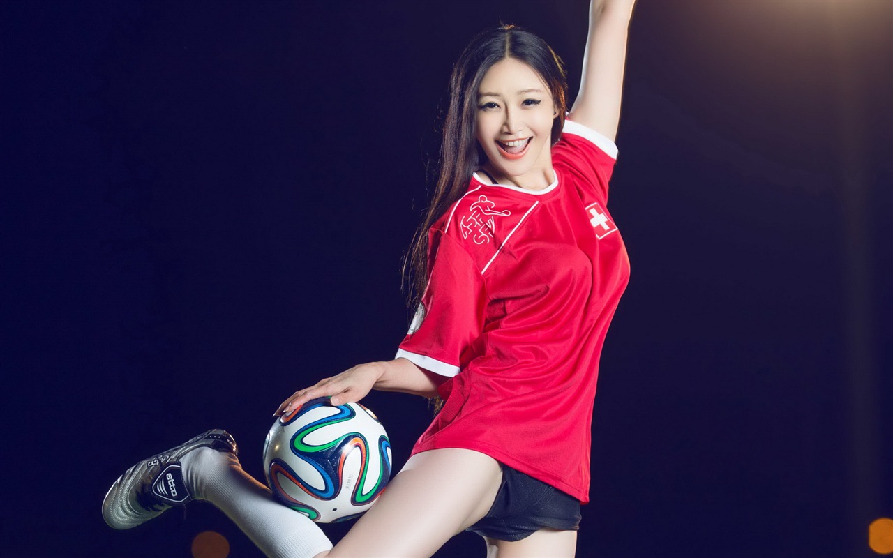 世界杯32強球衣，美女足球寶貝高清壁紙 #18 - 1280x800
