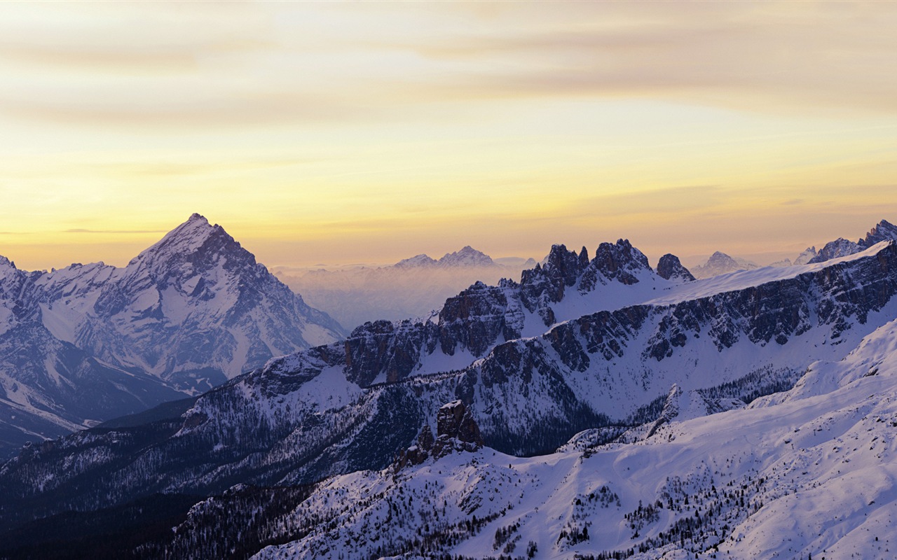 Belle neige froide d'hiver, de Windows 8 fonds d'écran widescreen panoramique #12 - 1280x800