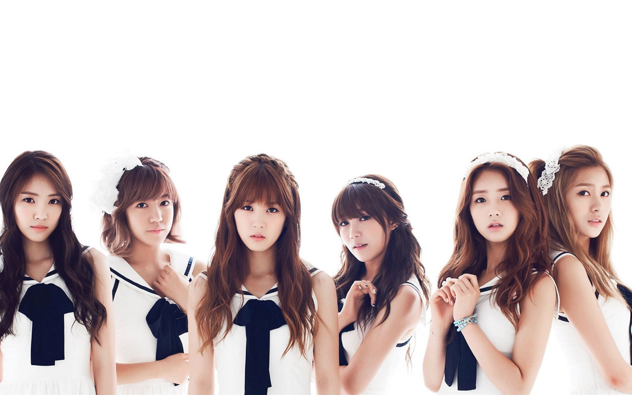Groupe de musique de fille coréenne, A wallpapers HD rose #3 - 1280x800