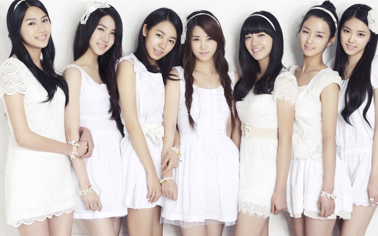 Groupe de musique de fille coréenne, A wallpapers HD rose #5 - 1280x800
