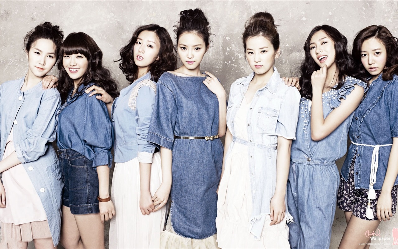 Groupe de musique de fille coréenne, A wallpapers HD rose #14 - 1280x800