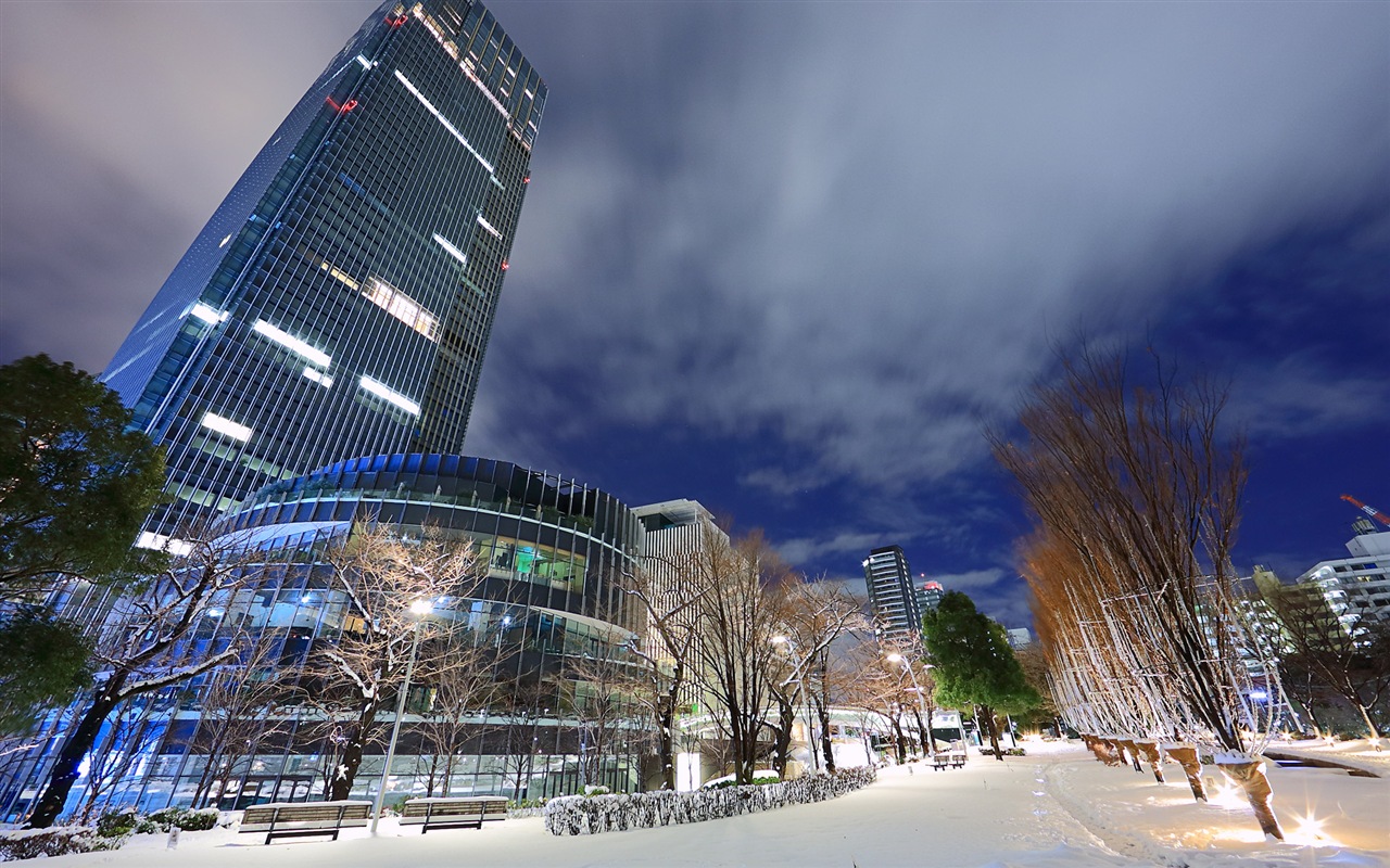 Město Japonska krásná krajina, Windows 8 téma Tapety na plochu #1 - 1280x800