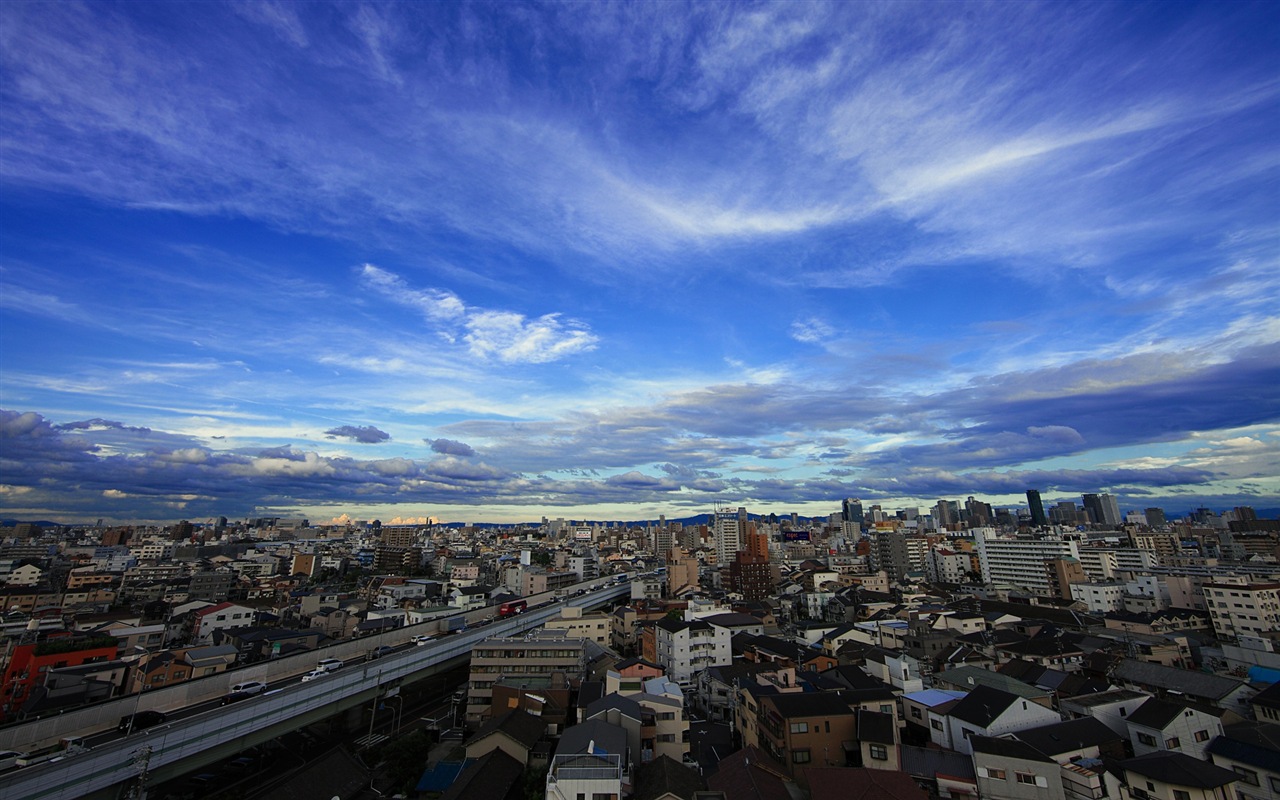 日本城市风景，Windows 8 主题壁纸4 - 1280x800