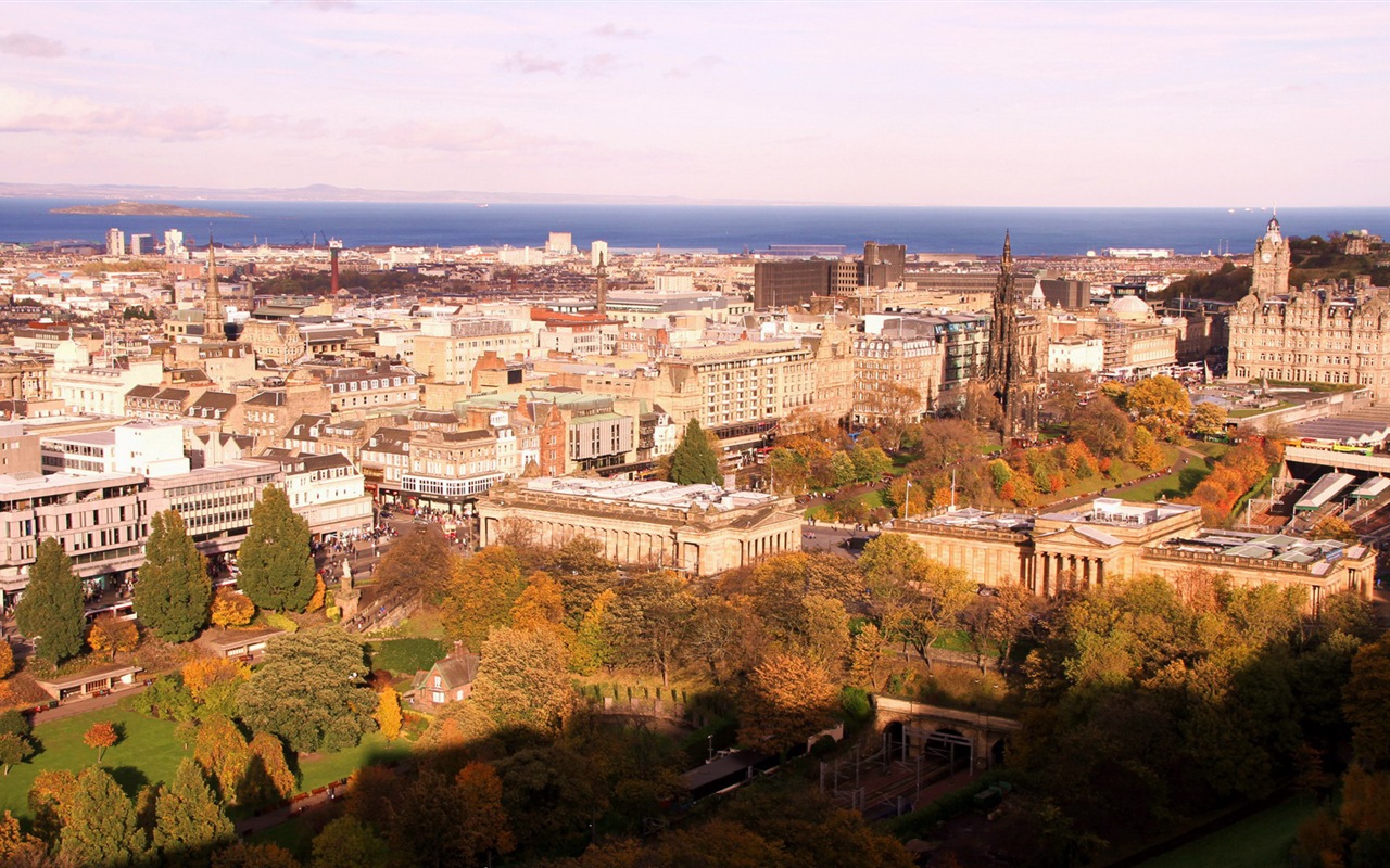 Krásné město Edinburgh, Skotsko HD Tapety na plochu #8 - 1280x800