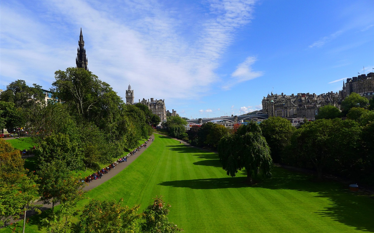 Krásné město Edinburgh, Skotsko HD Tapety na plochu #18 - 1280x800