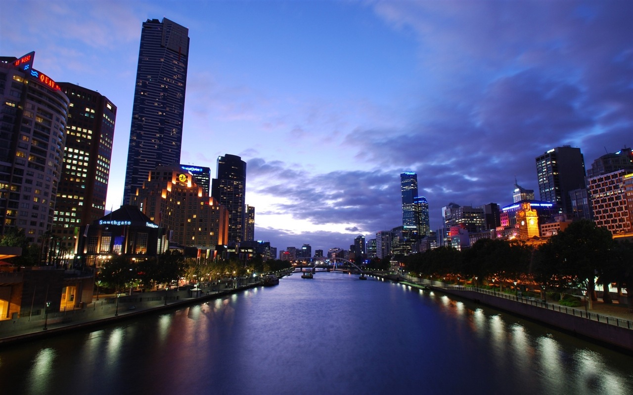 Austrálie Melbourne city HD tapety na plochu #2 - 1280x800