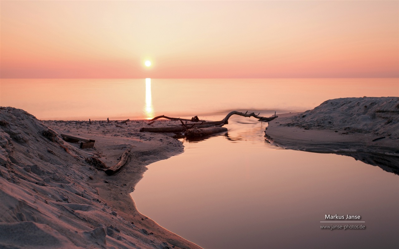 Krásná pobřežní scenérie v Německu, Windows 8 HD tapety na plochu #4 - 1280x800