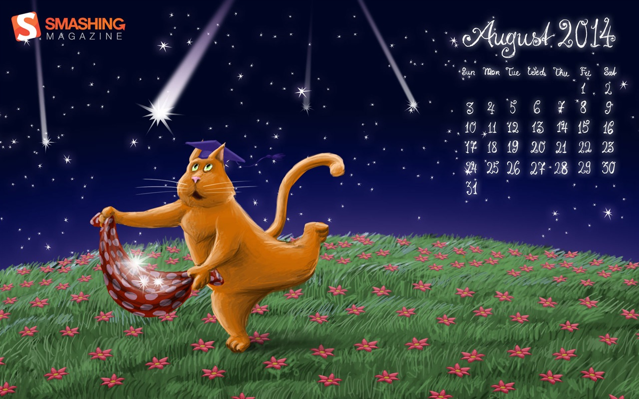 August 2014 calendar wallpaper (2) #7 - 1280x800