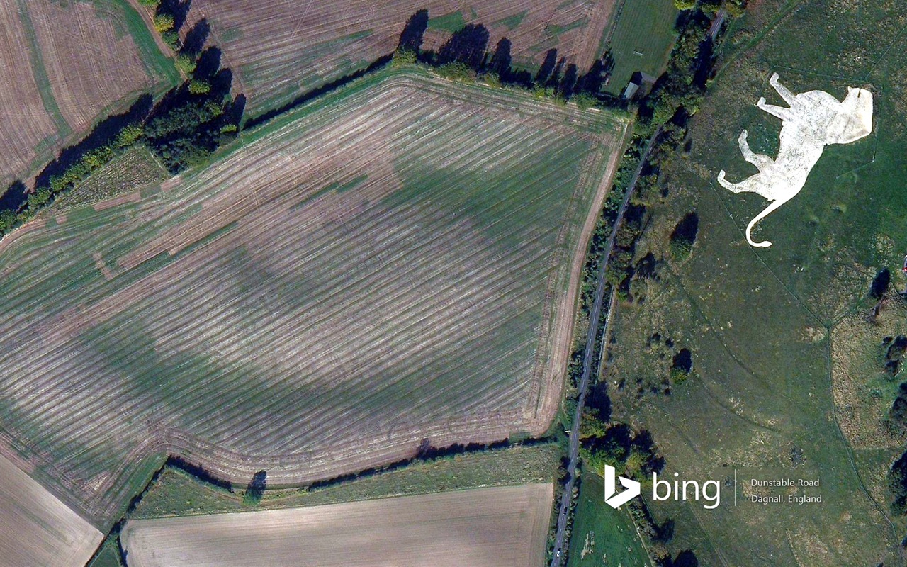 Microsoft Bing HD Wallpapers: Luftaufnahme von Europa #5 - 1280x800