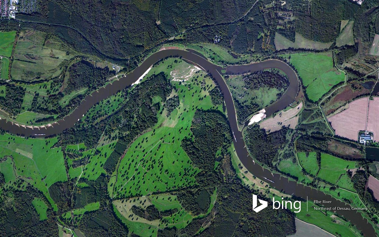 Microsoft Bing HD Wallpapers: Luftaufnahme von Europa #9 - 1280x800