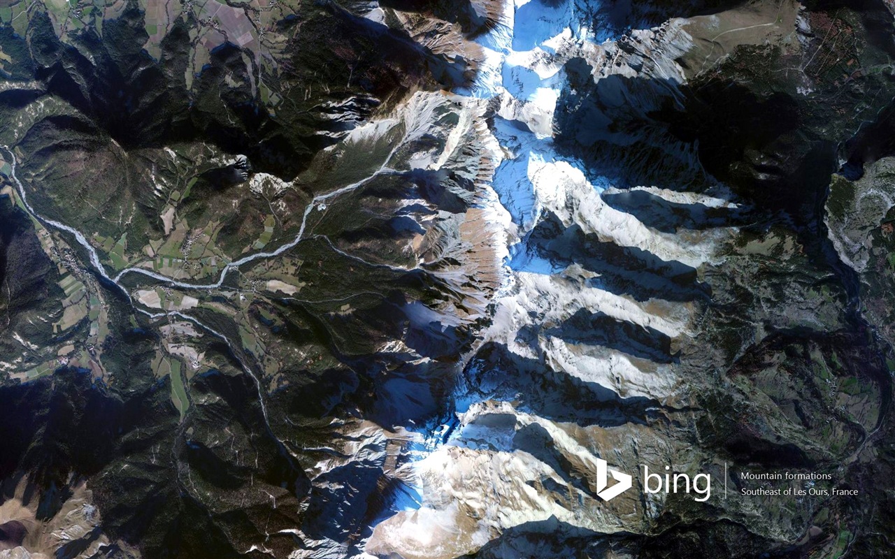 Microsoft Bing HD Tapety na plochu: Letecký pohled na Evropu #10 - 1280x800