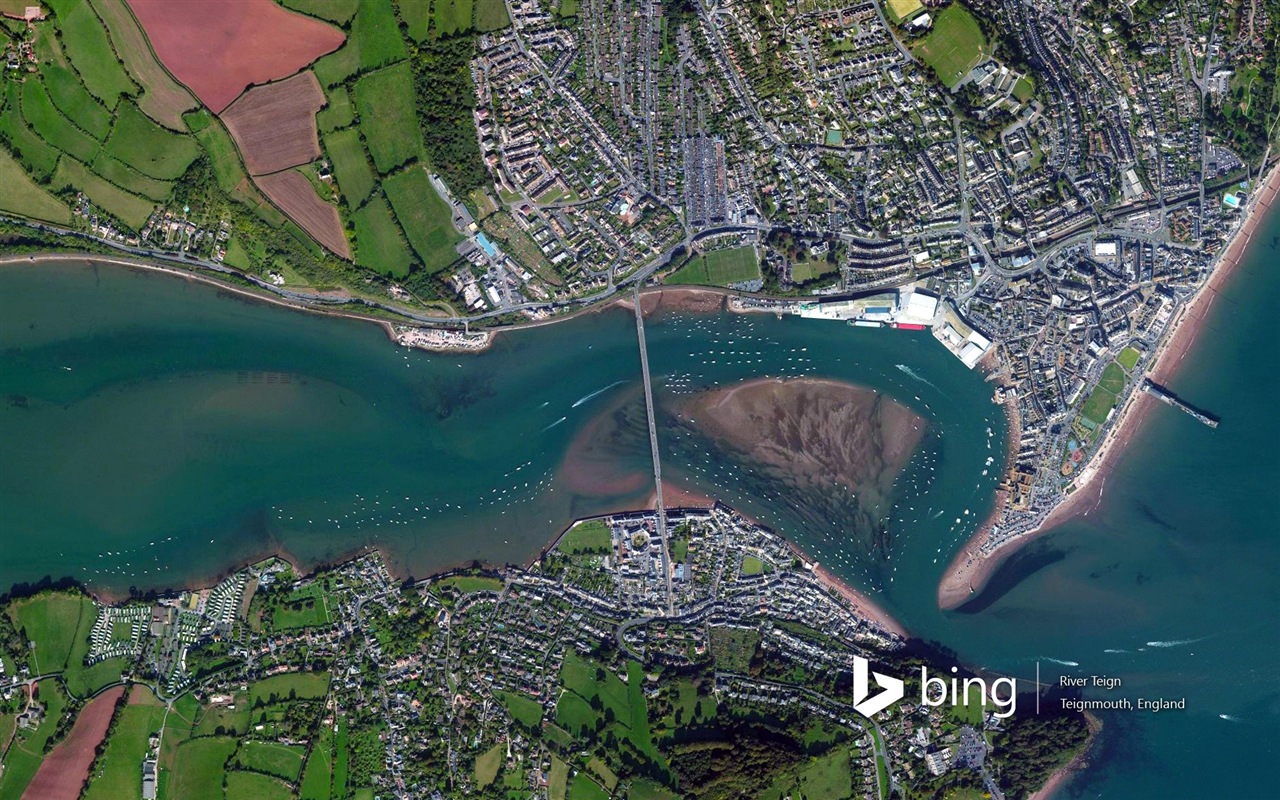 Microsoft Bing HD Wallpapers: Luftaufnahme von Europa #15 - 1280x800