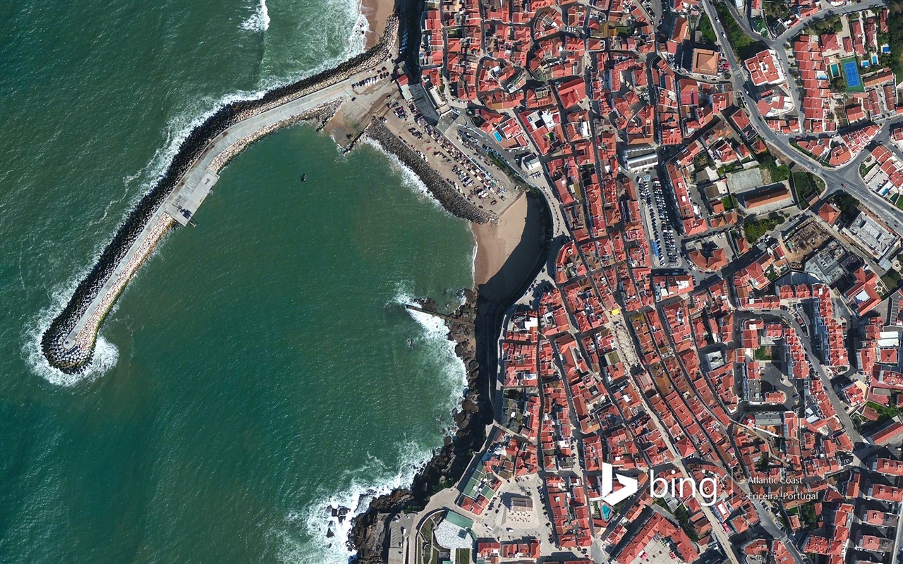 Microsoft Bing HD Wallpapers: Luftaufnahme von Europa #17 - 1280x800
