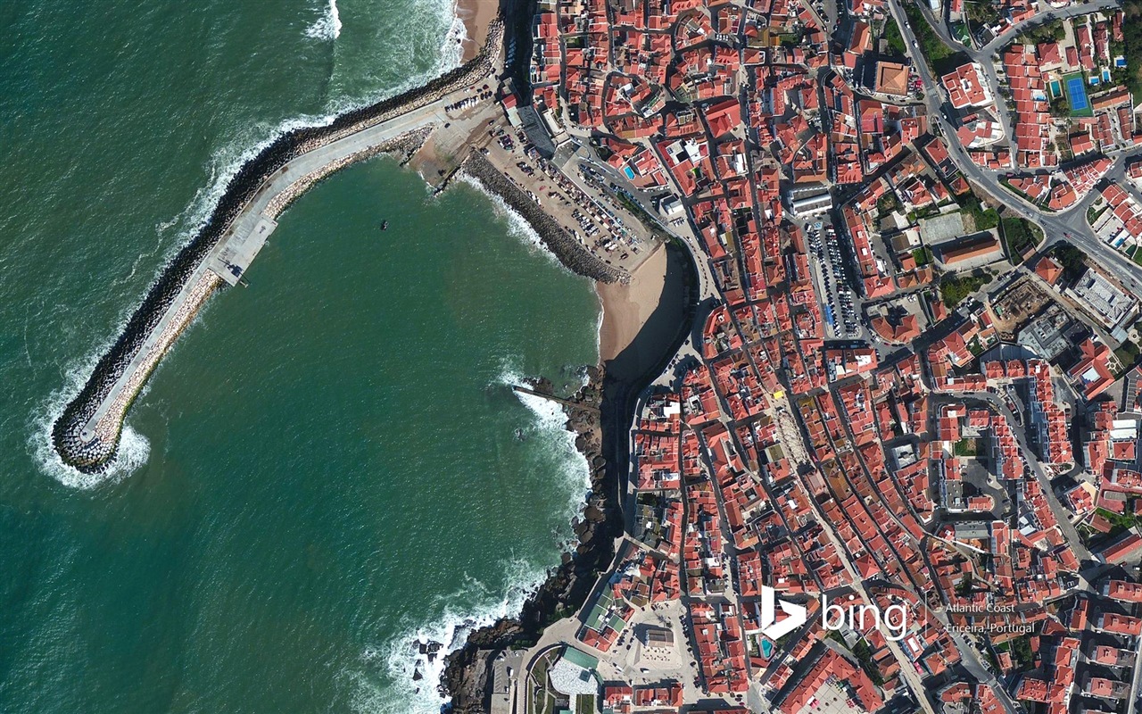 Microsoft Bing HD Tapety na plochu: Letecký pohled na Evropu #17 - 1280x800