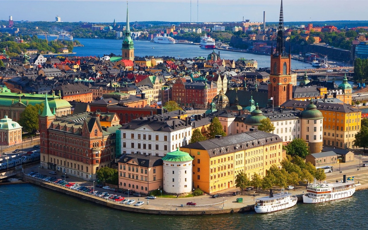 Stockholm, Schweden, die Stadt Landschaft Wallpaper #8 - 1280x800