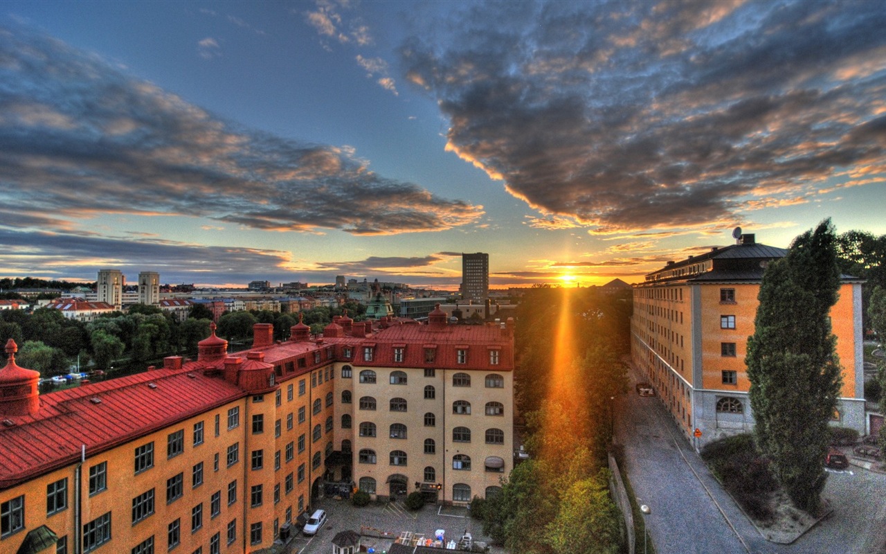 Stockholm, Suède, le fond d'écran paysage de la ville #10 - 1280x800