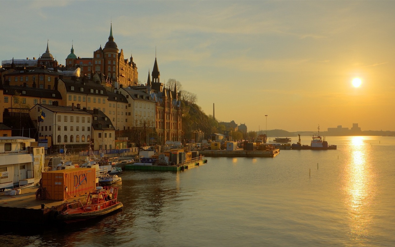 Stockholm, Suède, le fond d'écran paysage de la ville #12 - 1280x800