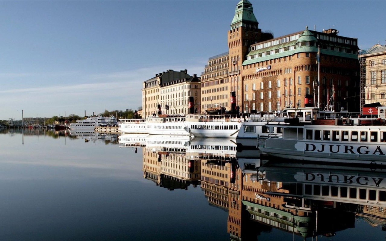 Stockholm, Suède, le fond d'écran paysage de la ville #15 - 1280x800