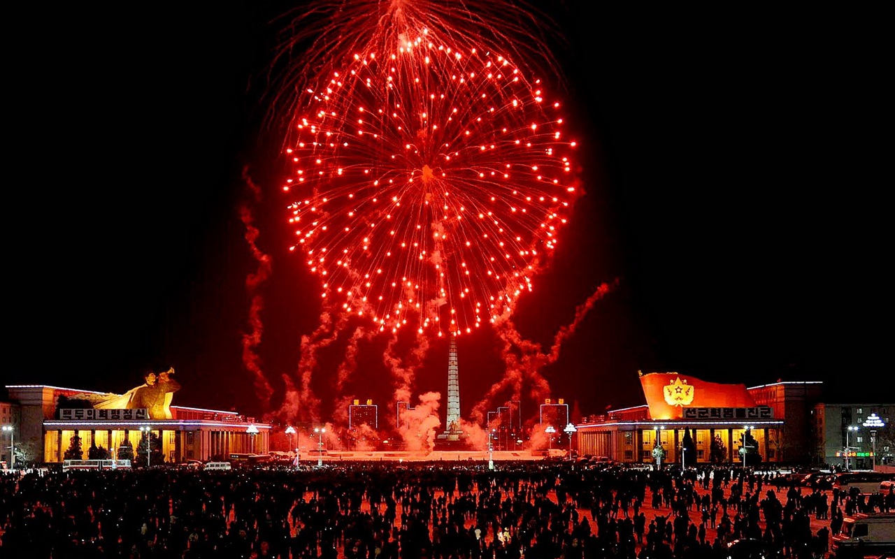 夜空下的美景，煙花精美壁紙 #6 - 1280x800