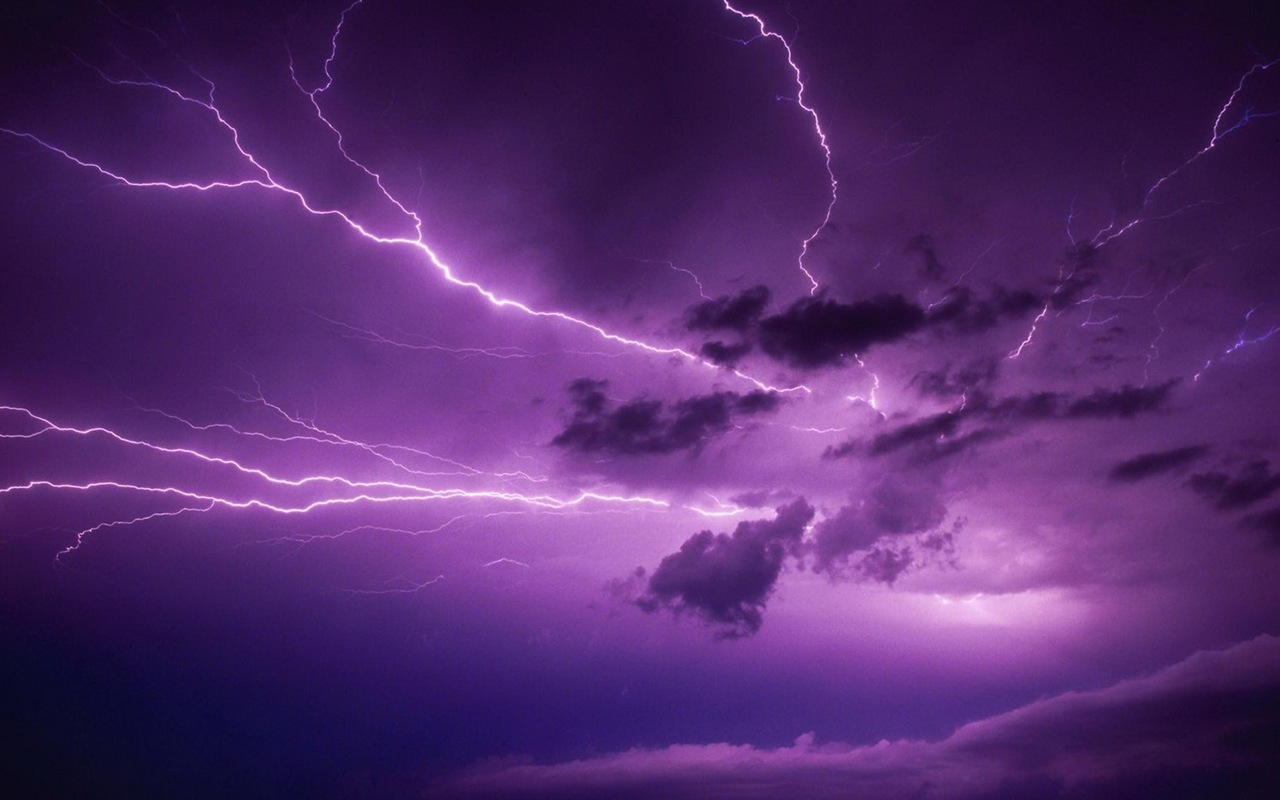 Lightning Thunder HD tapety na plochu #3 - 1280x800