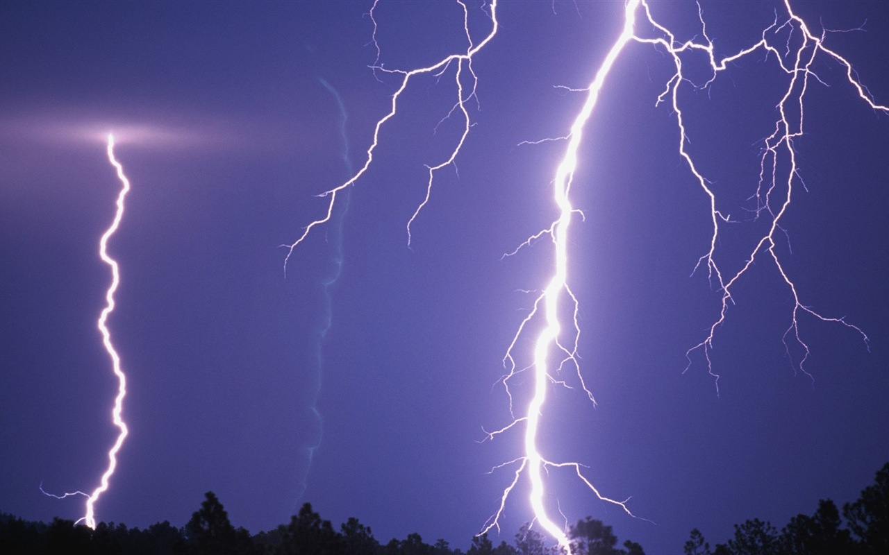 Lightning thunder HD wallpapers #7 - 1280x800