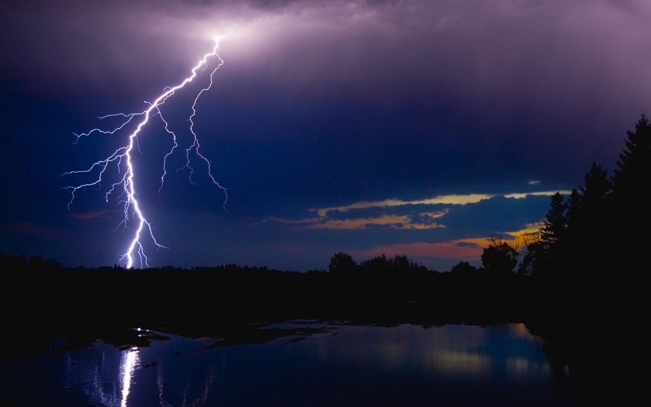 Lightning Thunder HD tapety na plochu #13 - 1280x800