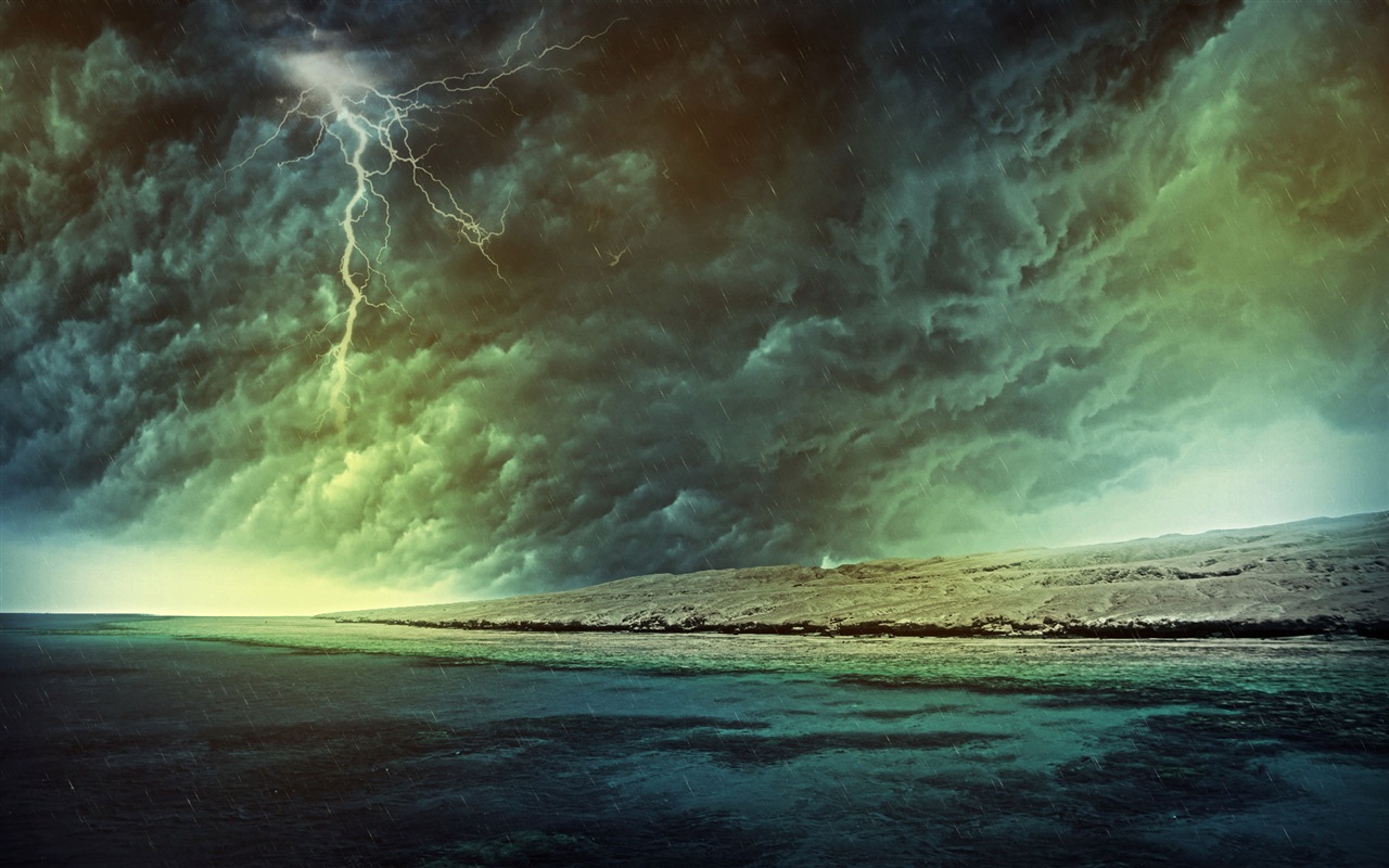 Lightning Thunder HD tapety na plochu #14 - 1280x800