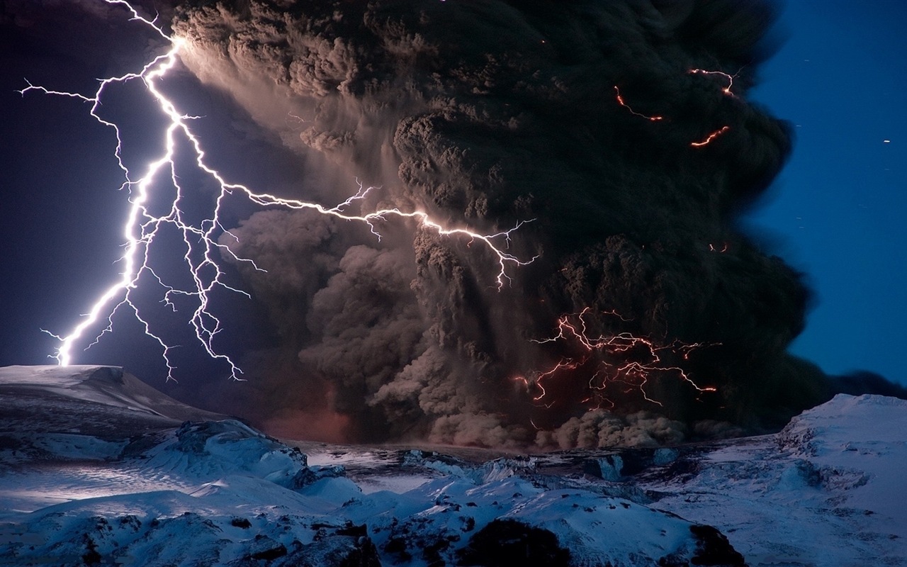 Lightning thunder HD wallpapers #16 - 1280x800