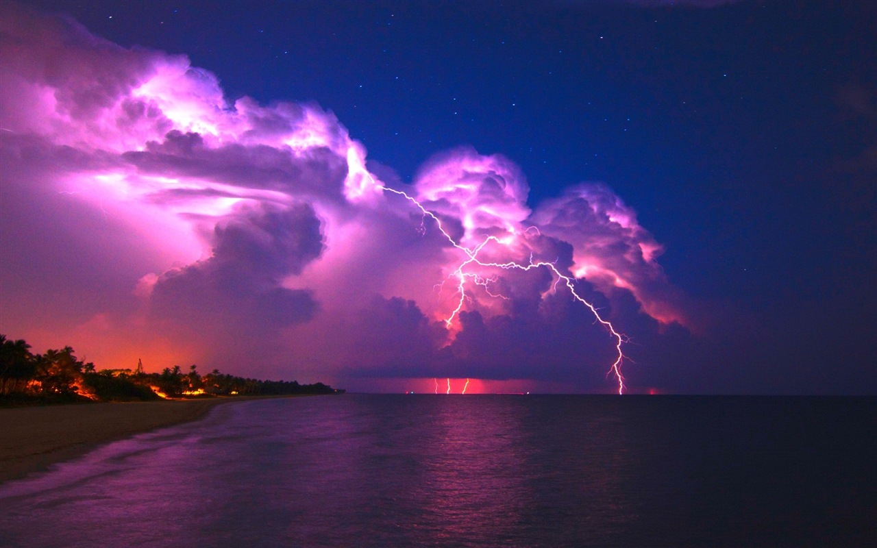 Lightning Thunder HD tapety na plochu #17 - 1280x800