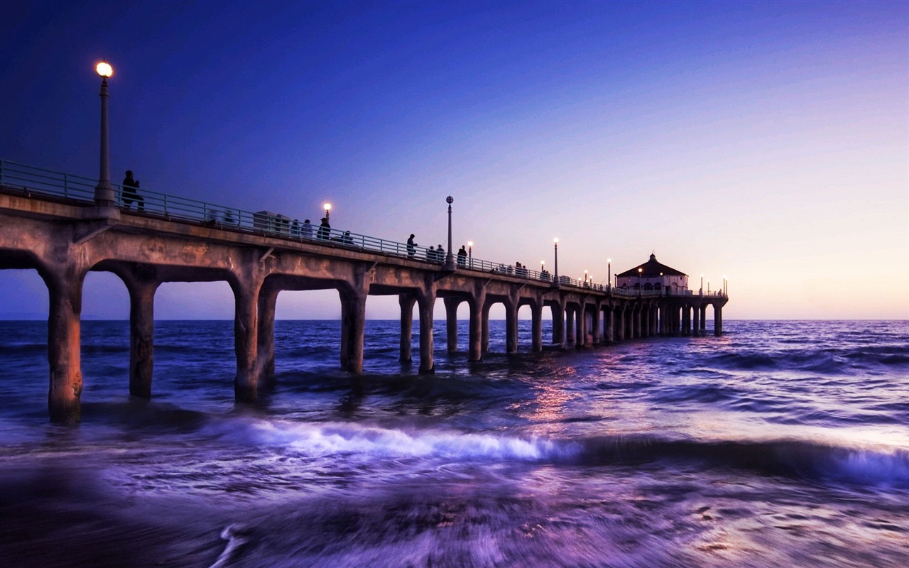 Pier and bridge HD wallpapers #6 - 1280x800