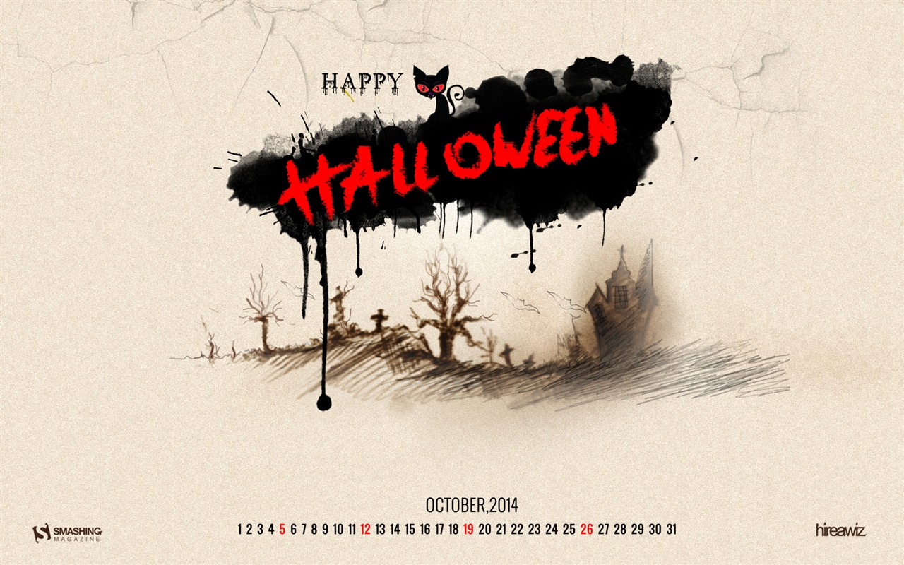 Oktober 2014 Kalender Tapete (2) #8 - 1280x800