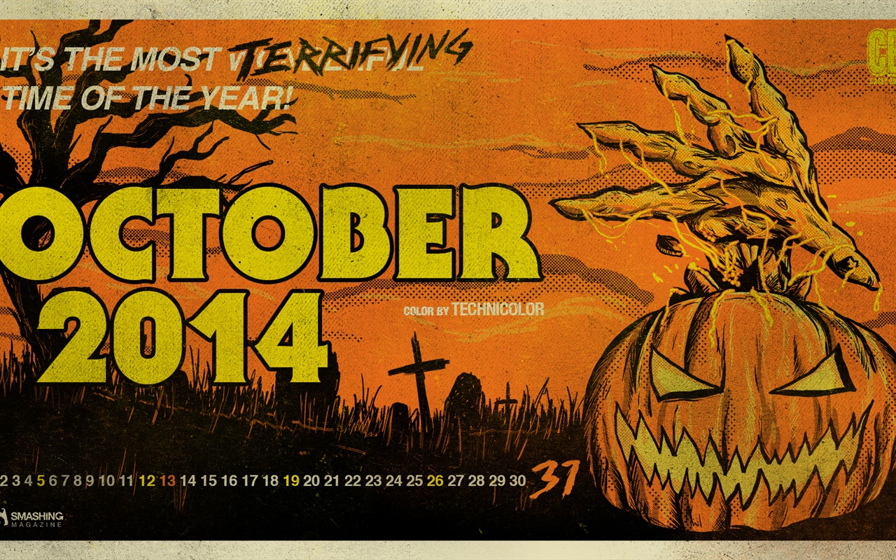 Oktober 2014 Kalender Tapete (2) #10 - 1280x800