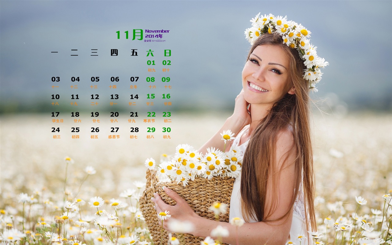 November 2014 Calendar wallpaper(1) #19 - 1280x800