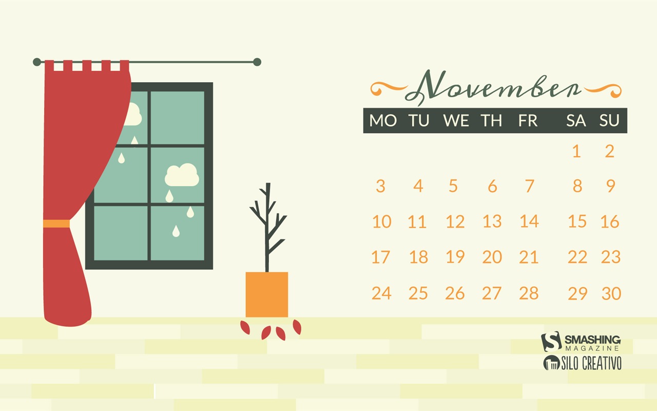 November 2014 Kalender Tapete (2) #10 - 1280x800
