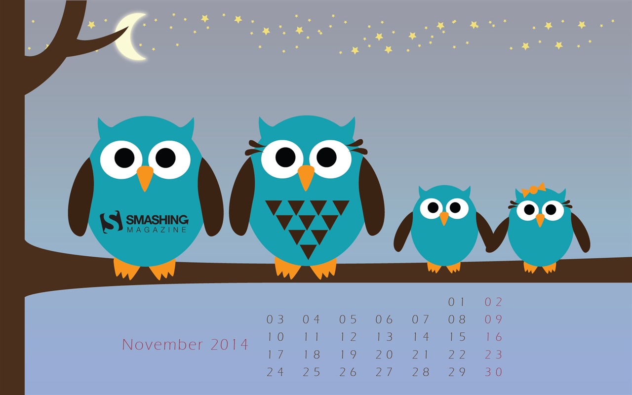 November 2014 Calendar wallpaper(2) #20 - 1280x800