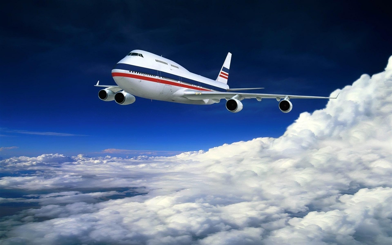 Boeing 747 dopravní letadlo HD tapety na plochu #17 - 1280x800
