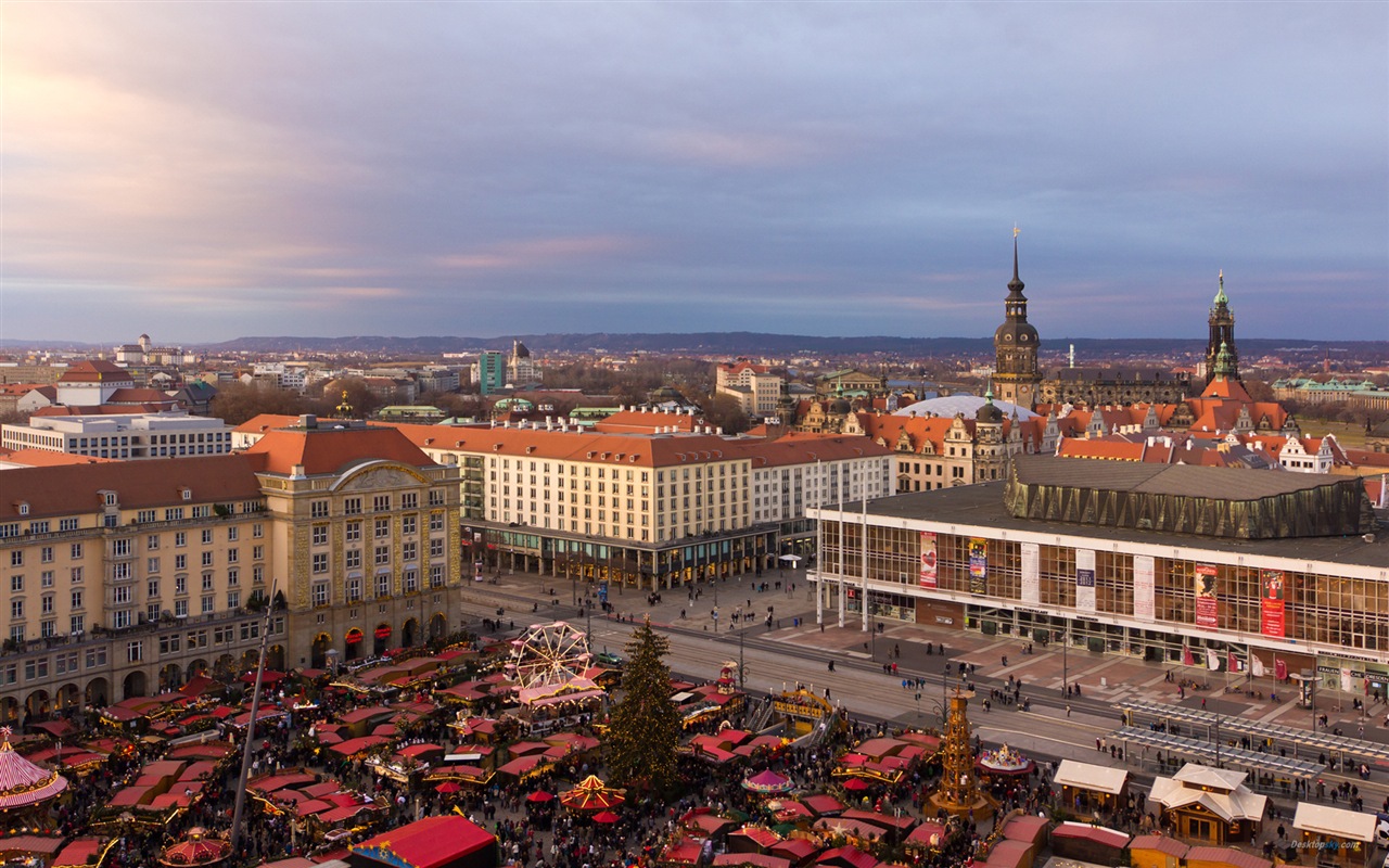 Allemagne Dresde paysage urbain fonds d'écran HD #11 - 1280x800