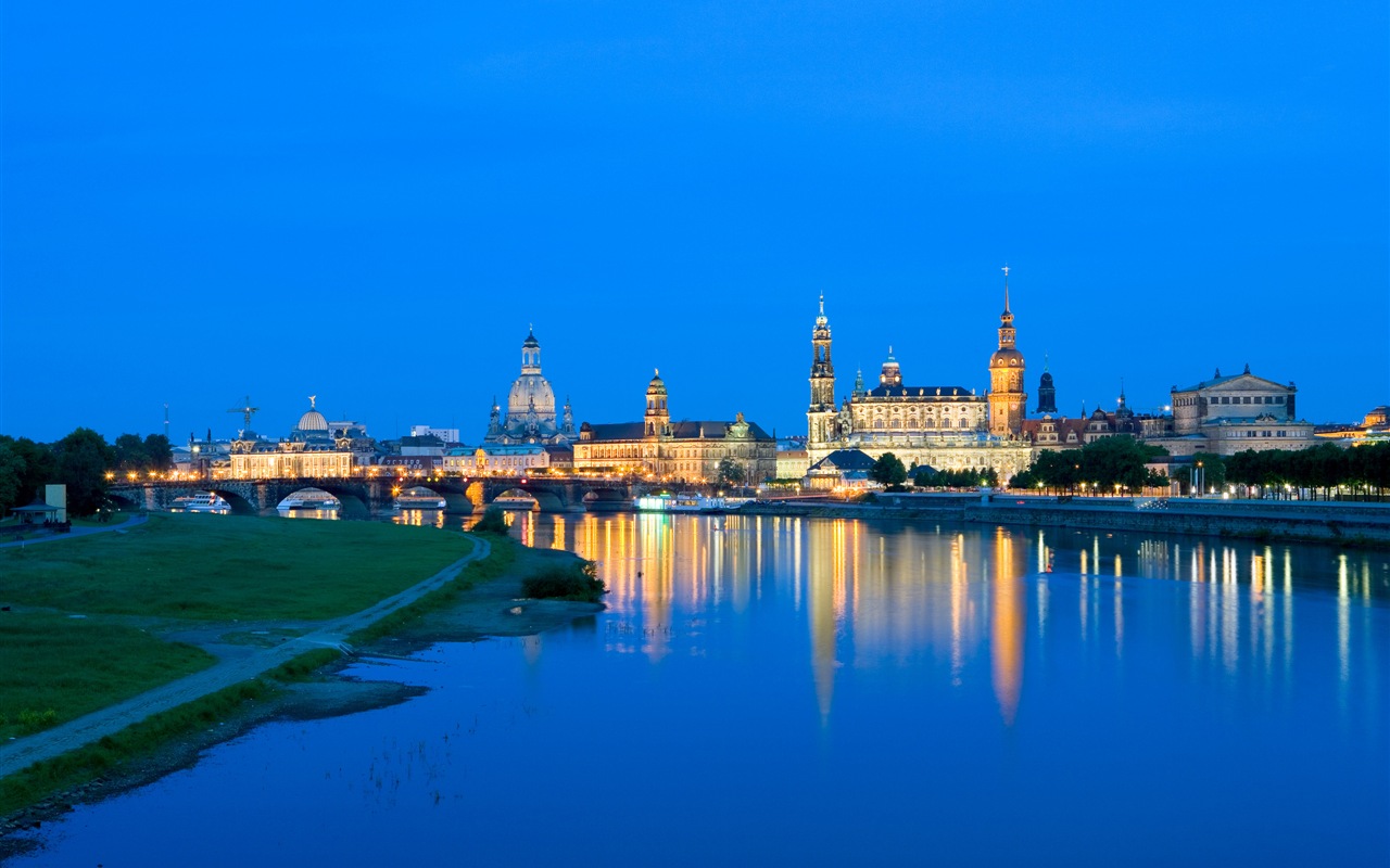 독일 드레스덴 도시 풍경의 HD 배경 화면 #16 - 1280x800