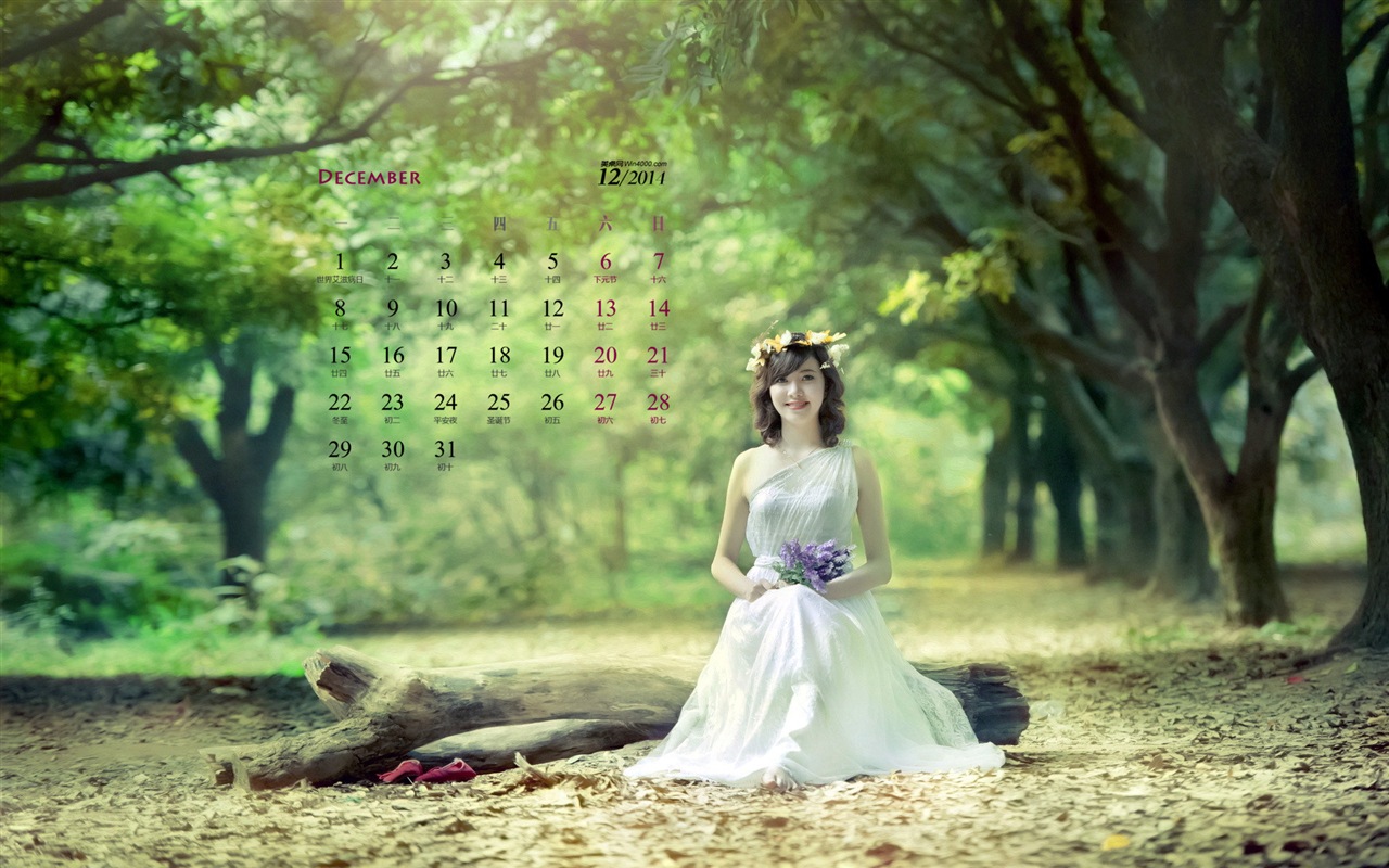 December 2014 Calendar wallpaper (1) #5 - 1280x800