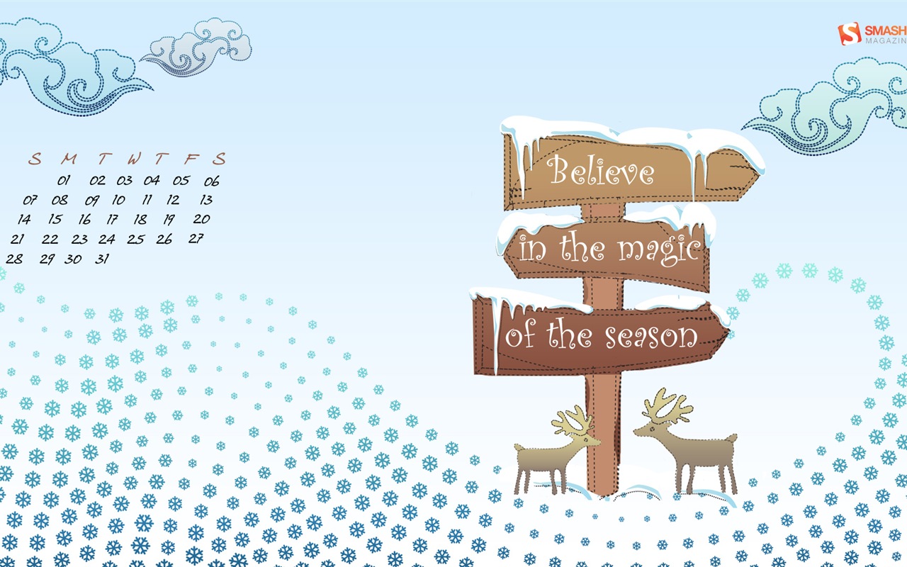 December 2014 Calendar wallpaper (1) #18 - 1280x800