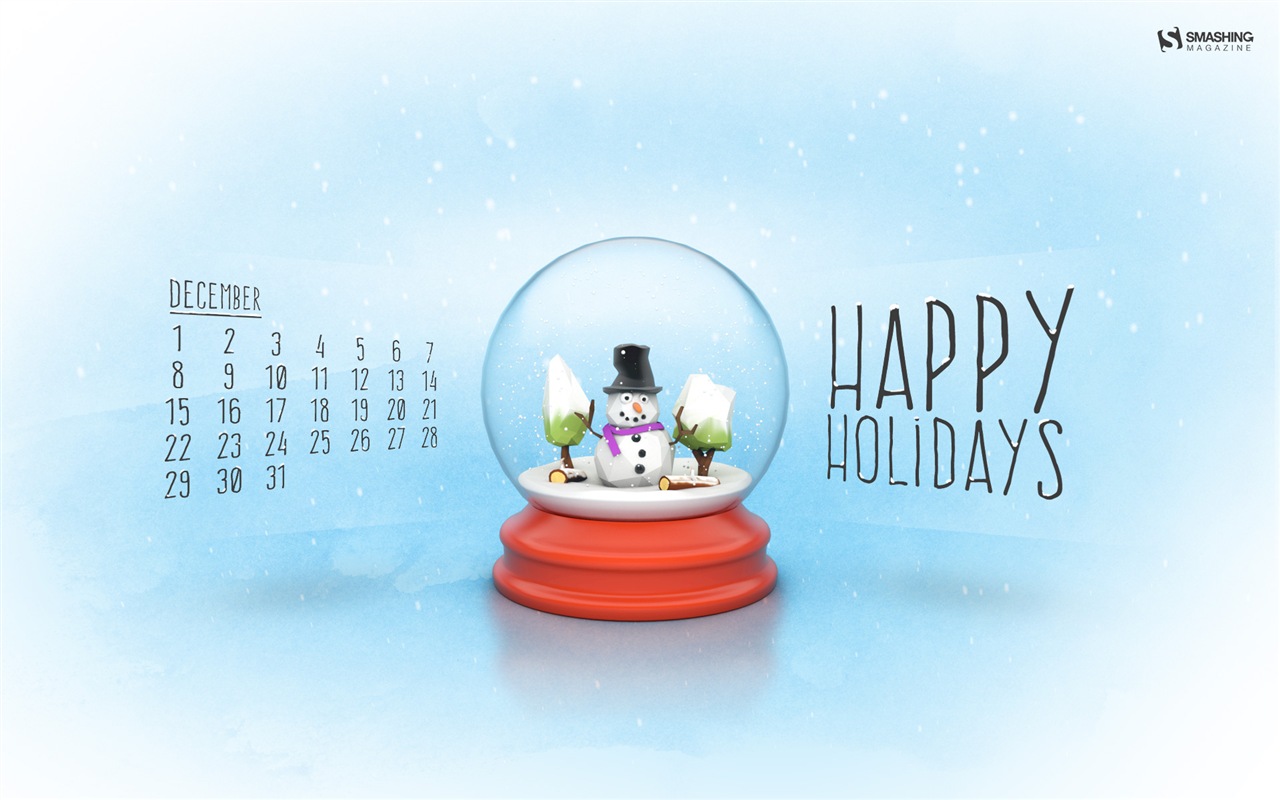 2014년 12월 캘린더 벽지 (2) #13 - 1280x800