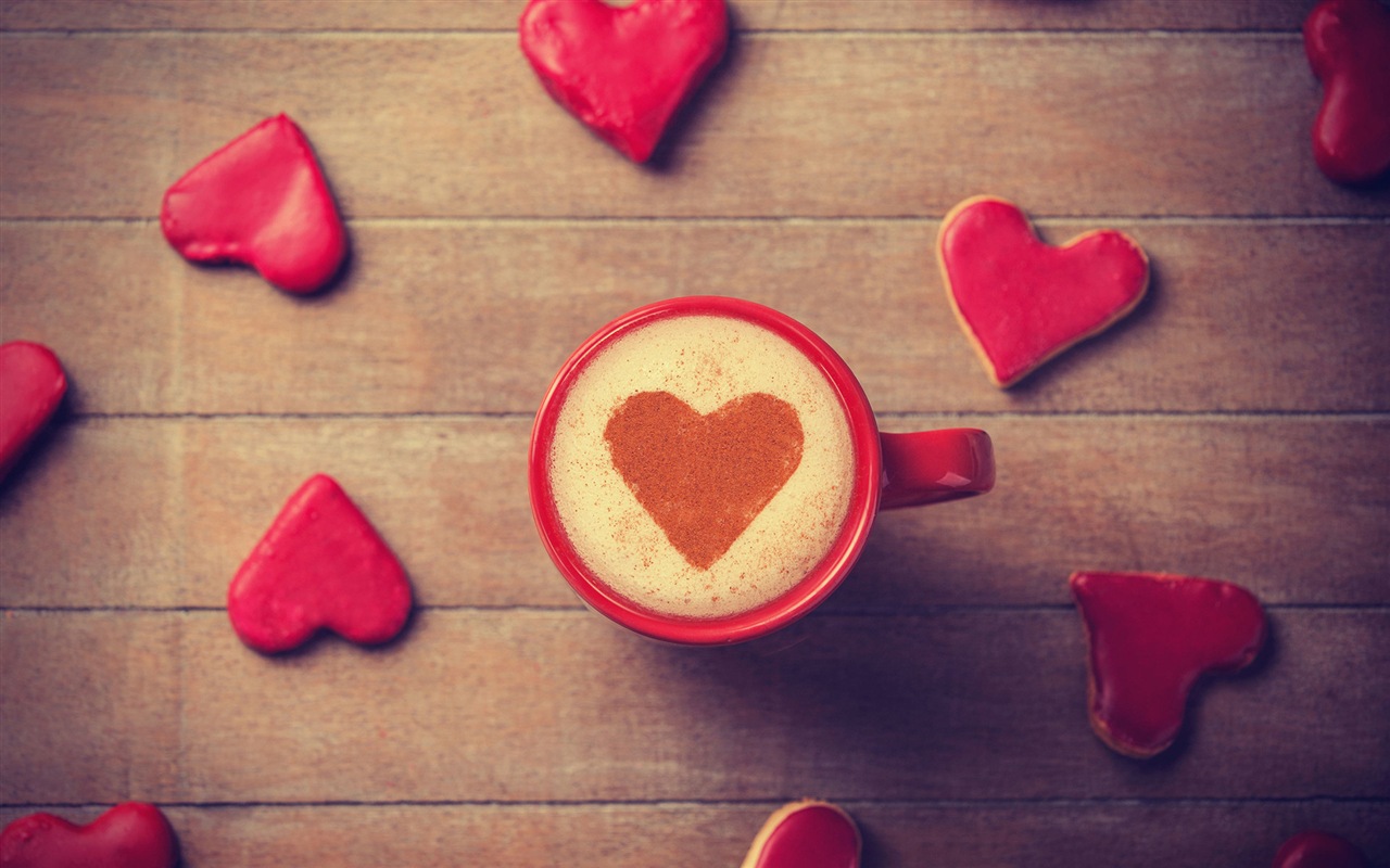 The theme of love, creative heart-shaped HD wallpapers #1 - 1280x800