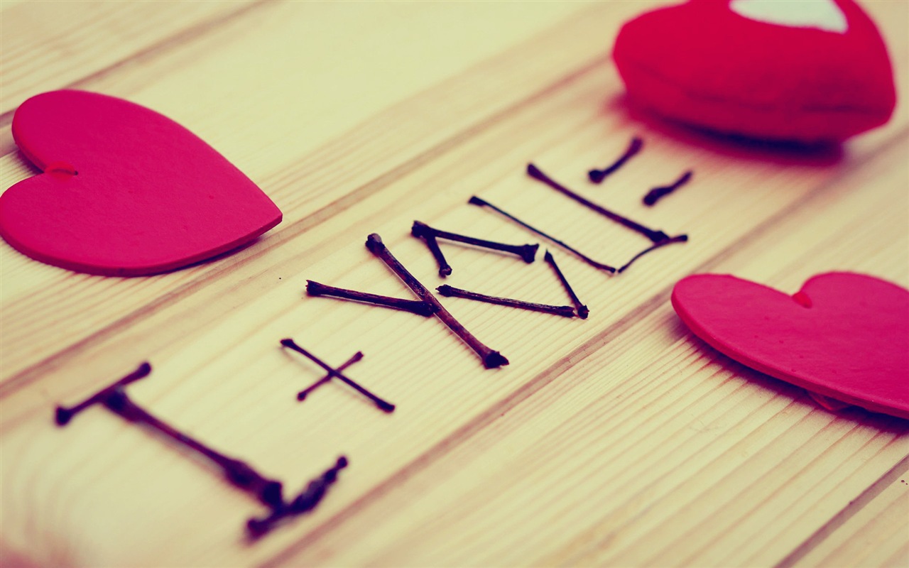 The theme of love, creative heart-shaped HD wallpapers #4 - 1280x800