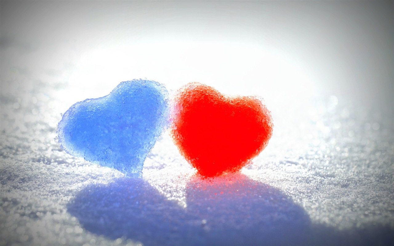 Le thème de l'amour, créatives fonds d'écran HD en forme de coeur #13 - 1280x800