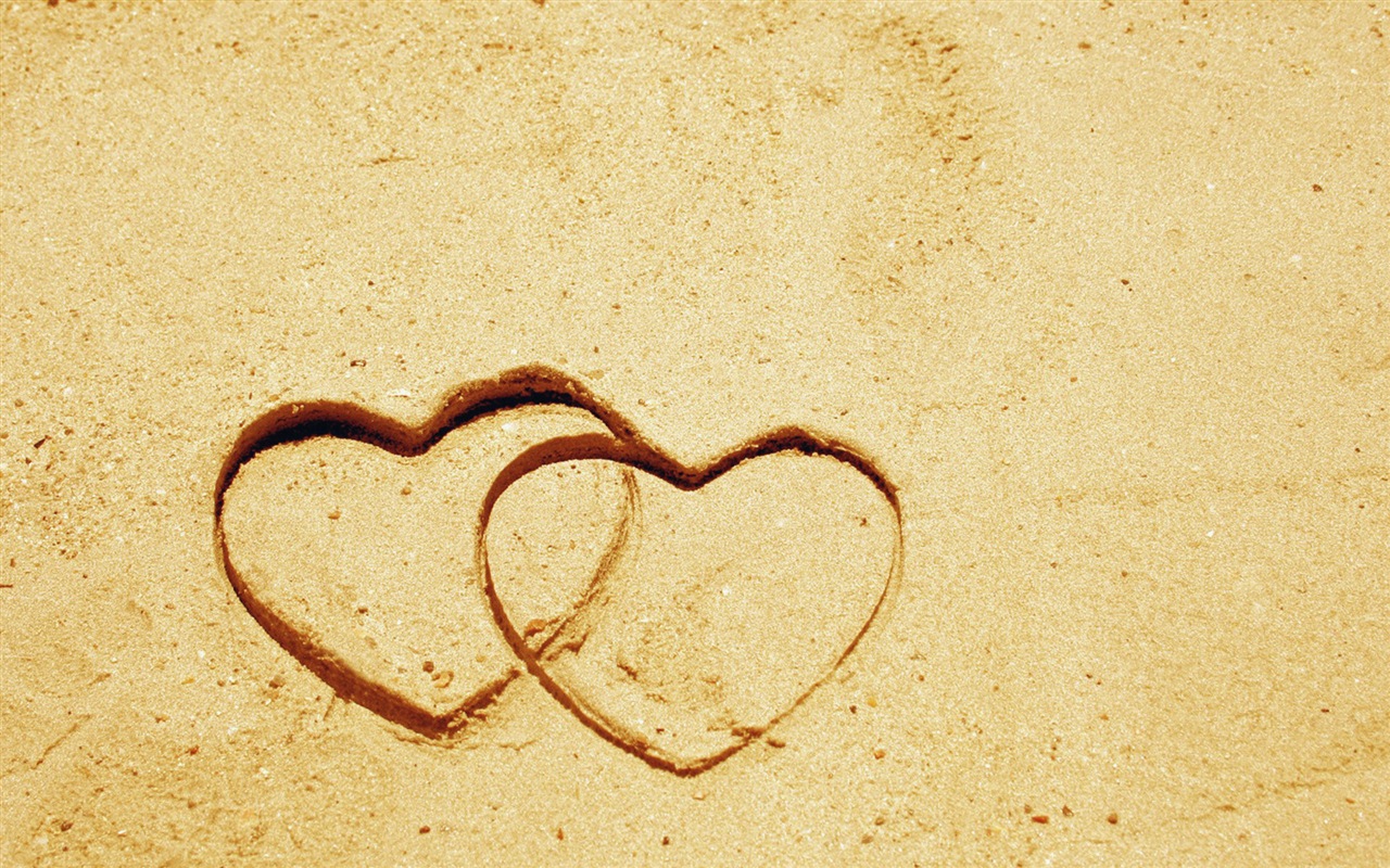 The theme of love, creative heart-shaped HD wallpapers #15 - 1280x800