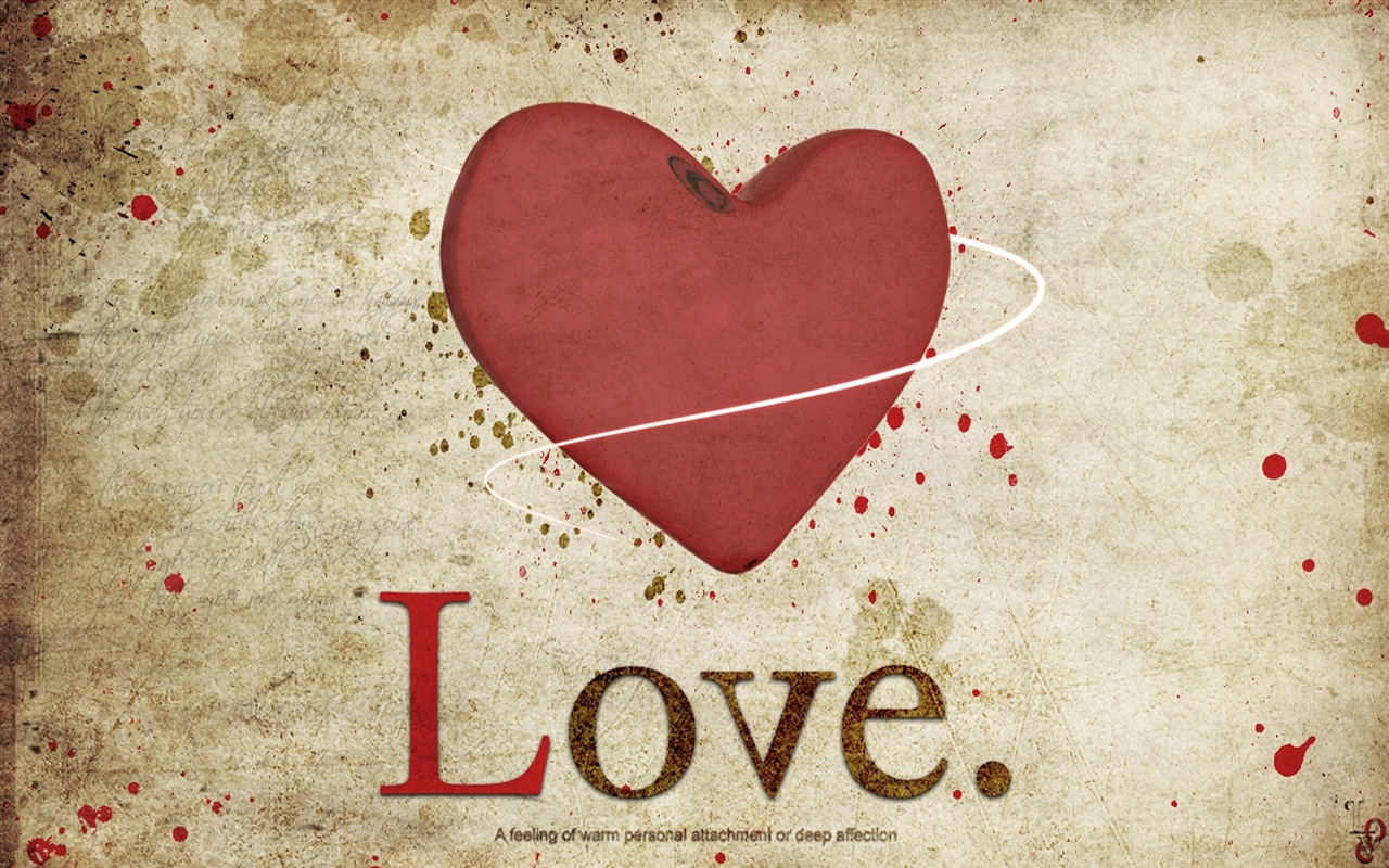 Le thème de l'amour, créatives fonds d'écran HD en forme de coeur #16 - 1280x800