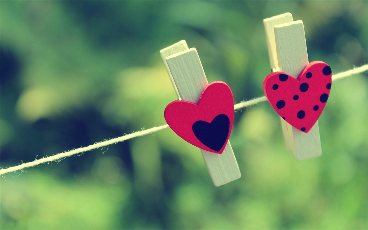 The theme of love, creative heart-shaped HD wallpapers #18 - 1280x800