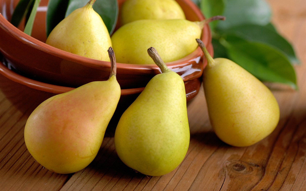 Suculenta fruta, peras fondos de pantalla de alta definición en primer plano #3 - 1280x800