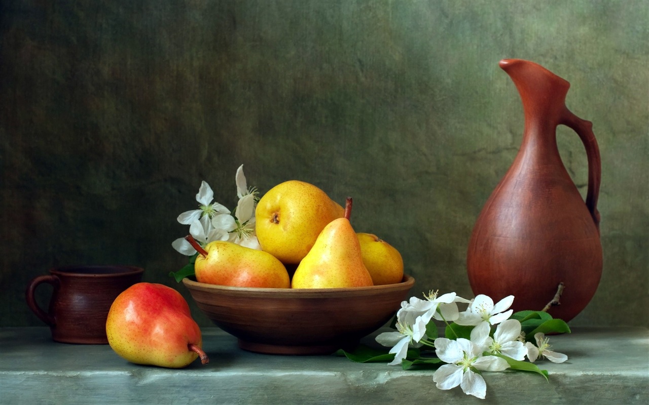 美味多汁的水果，梨的特寫 高清壁紙 #10 - 1280x800